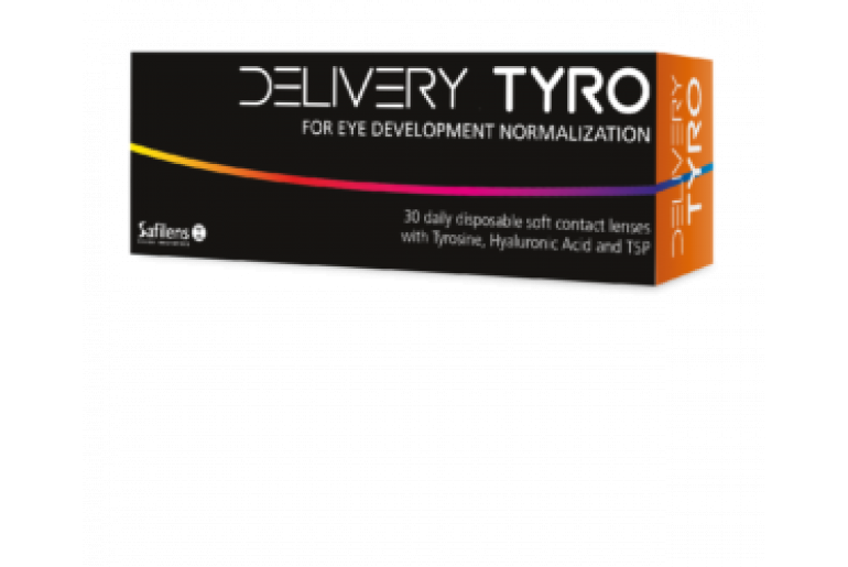 Delivery Tyro:  Le lenti a contatto, grazie all’esclusivo processo di fabbricazione brevettato da Safilens, sono arricchite di sostanze naturali quali i Lacriceutici